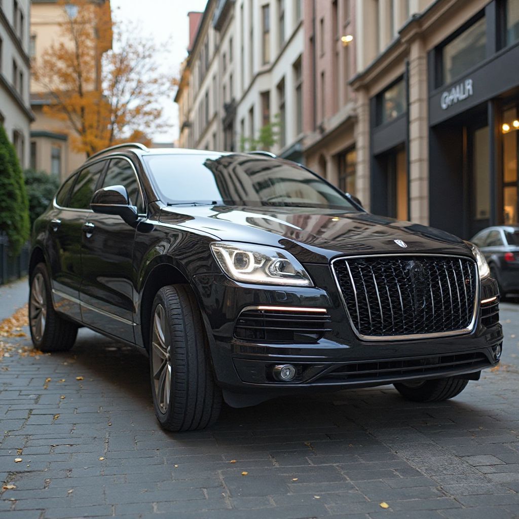 Profesional con su vehículo